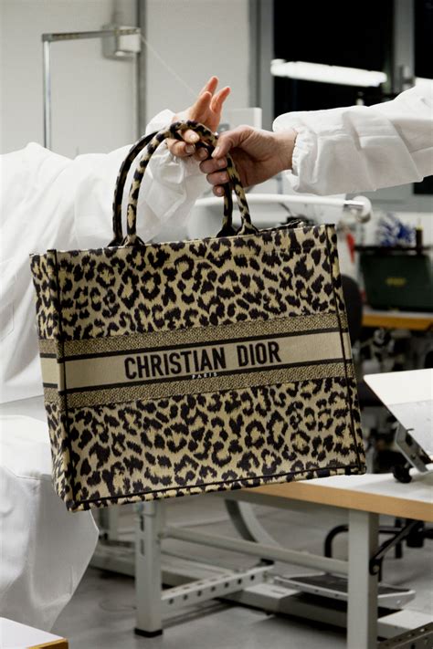 christian dior leopard|christian dior tote bag details.